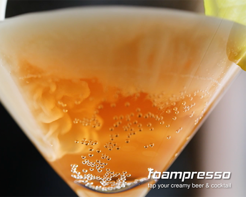 ビールを新しい飲み方で楽しもう「Foampresso」泡がフワ〜、そしてジュワ〜