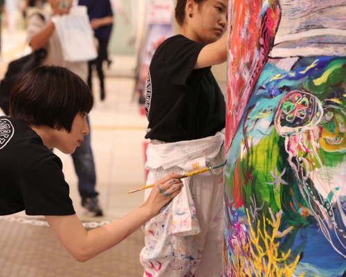 名門美大生による柱巻きアート甲子園「Pillar Art コンペティション」